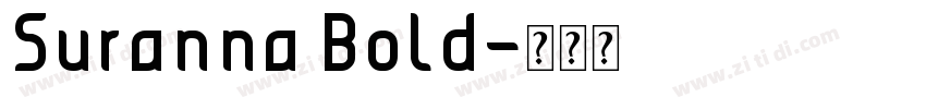 Suranna Bold字体转换